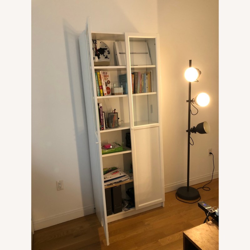 Billy Oxberg Bookcase With Doors Paint Color Ideas