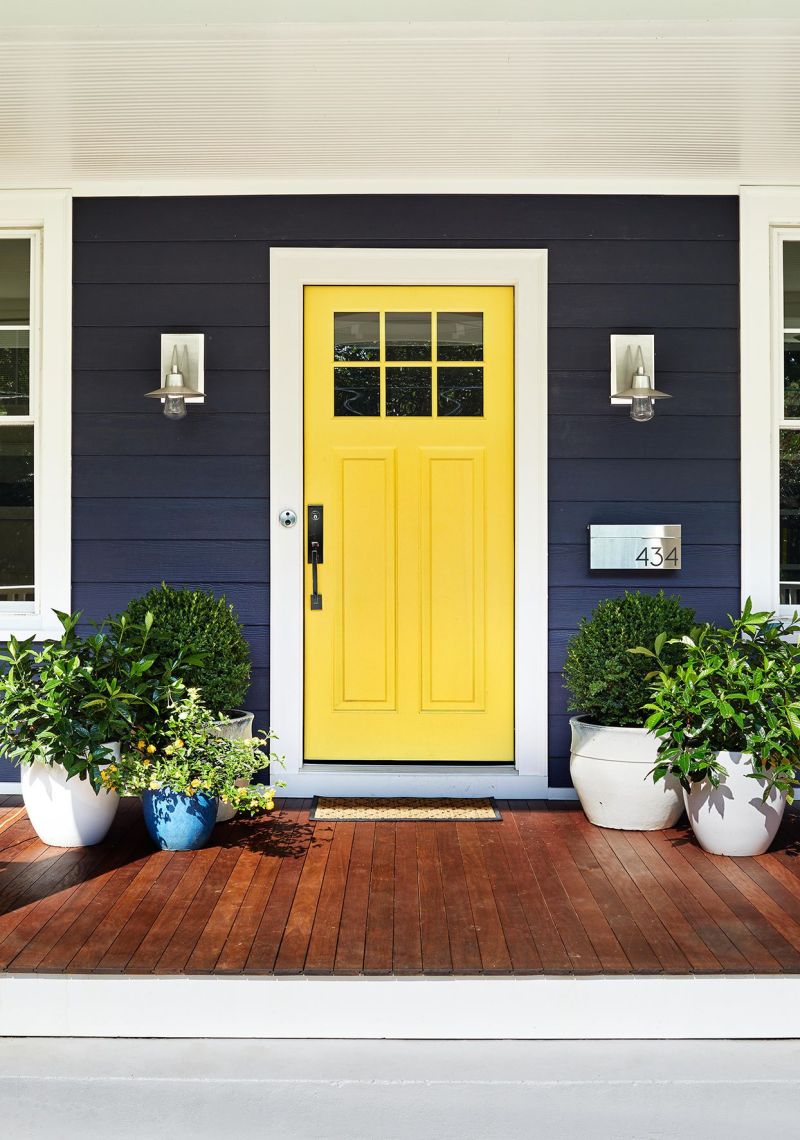 Front Door Colors For Yellow Brick House Paint Color Ideas