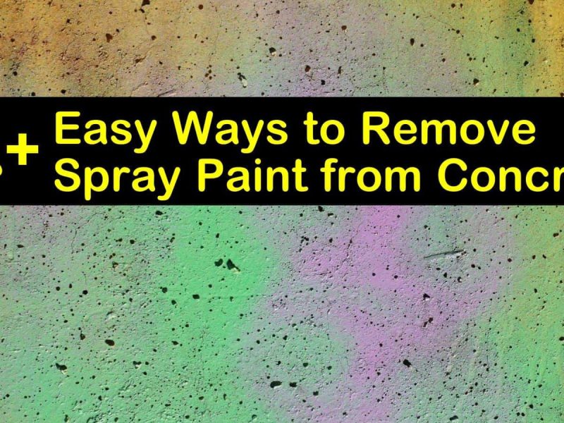 How To Remove Spray Paint From Driveway