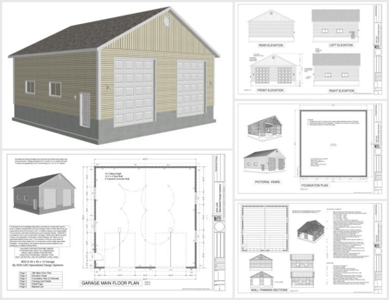 24 X 40 Garage Plans - Paint Color Ideas