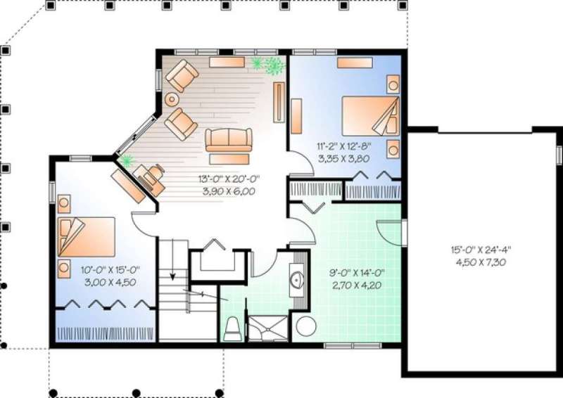 24 X 50 House Plans - Paint Color Ideas