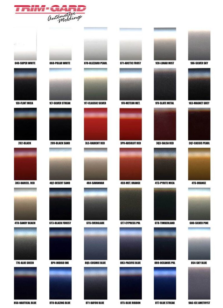 Ppg Auto Paint Color Chart Paint Color Ideas