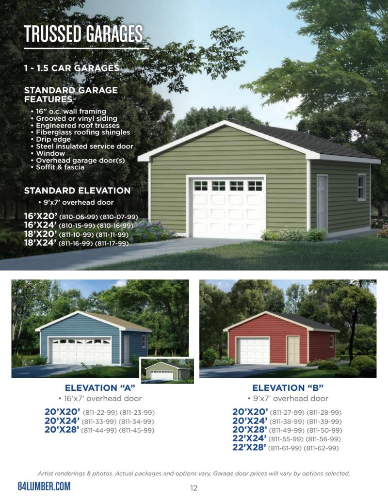 20 X 20 Garage With Loft Plans Paint Color Ideas