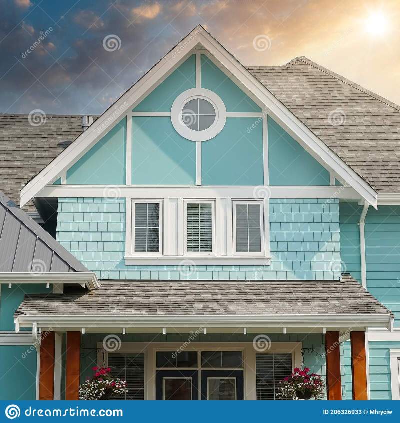 Exterior House Colors With Blue Roof Paint Color Ideas