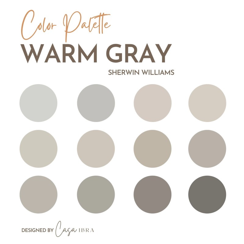 Sherwin Williams Warm Gray Colors - Paint Color Ideas