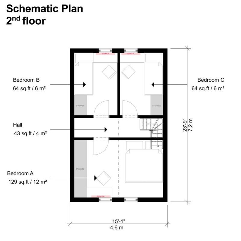 tiny-house-floor-plans-3-bedroom-paint-color-ideas