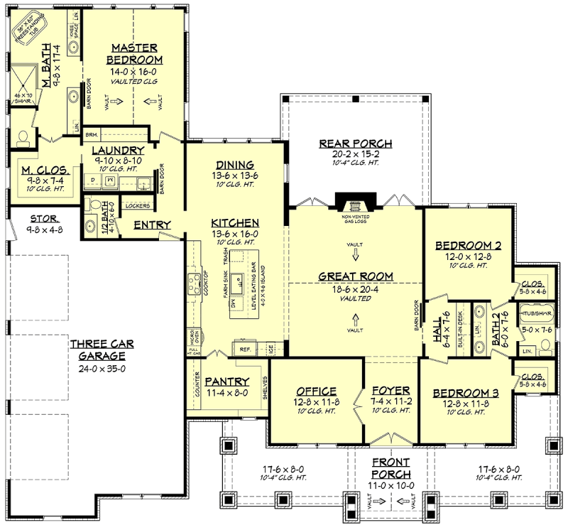 Two Story House Floor Plans - Paint Color Ideas