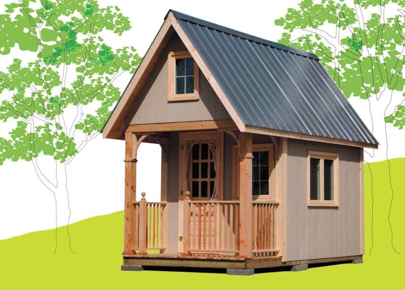 Tiny Cabin Plans With Loft And Porch - Paint Color Ideas