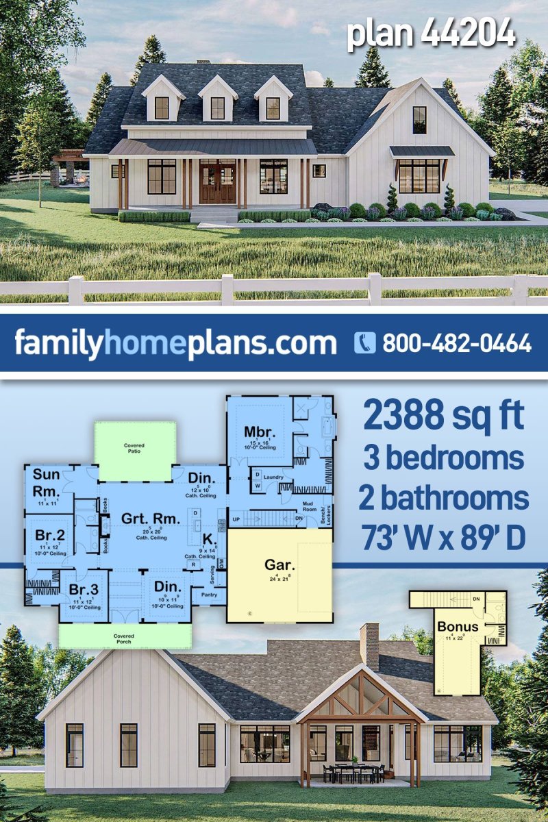 2200 Sq Ft Farmhouse Plans - Paint Color Ideas