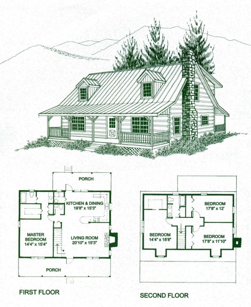 Log Cabin House Floor Plans - Paint Color Ideas