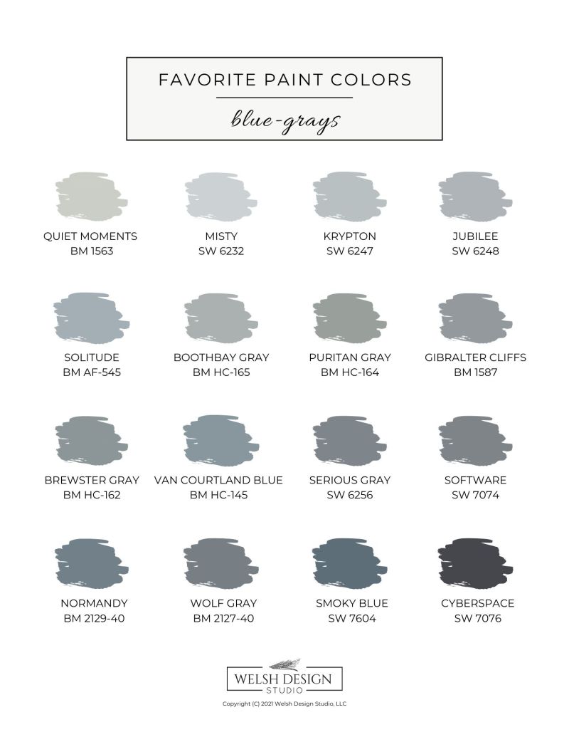 Benjamin Moore Light Grey With Blue Undertones - Paint Color Ideas