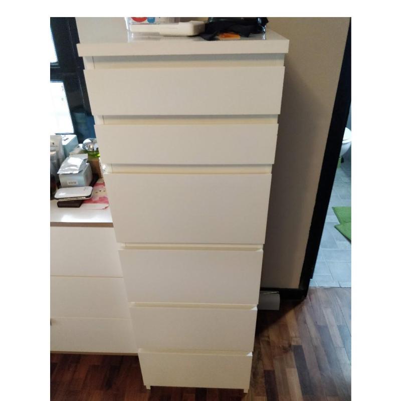 Ikea Malm Tall Chest Of 6 Drawers Paint Color Ideas
