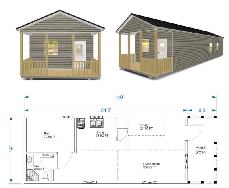 16 X 30 Cabin Floor Plans - Paint Color Ideas